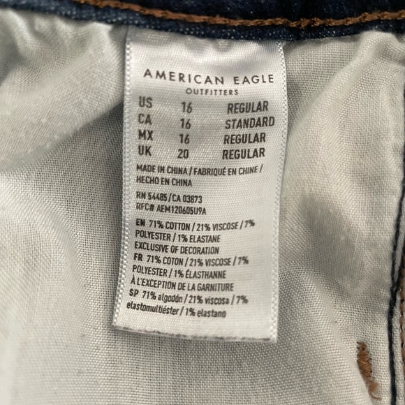 American Eagle Hi-Waisted Jegging 16R - Picture 3 of 4